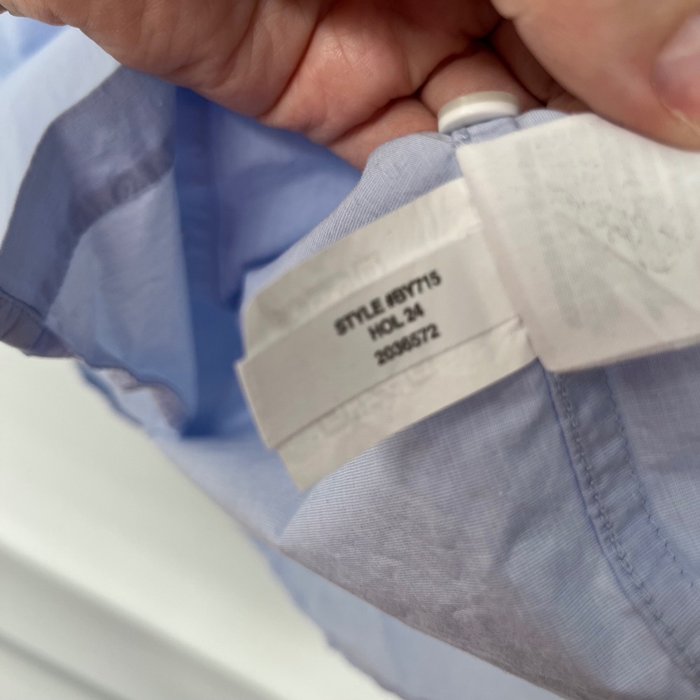 J. Crew Garçon classic shirt in cotton poplin Button Down Women 2 Blue BY715 - Picture 7 of 8
